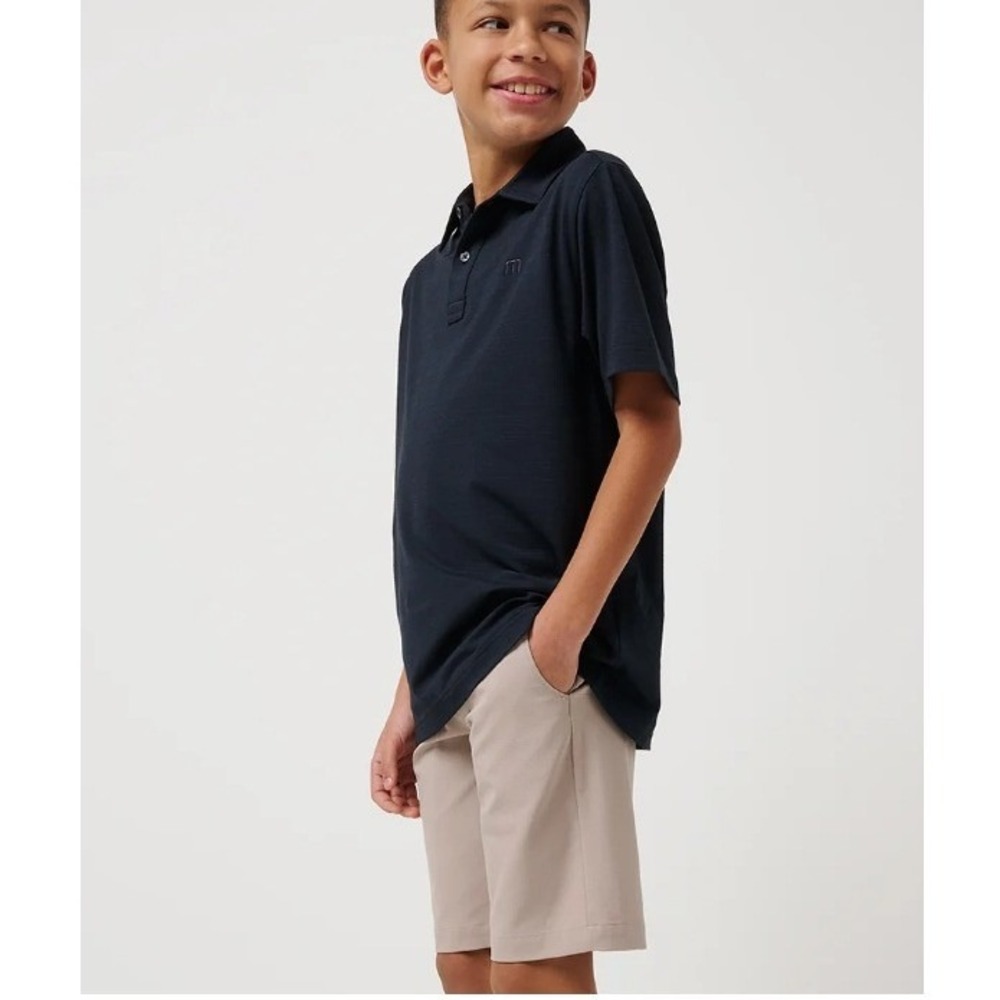 TravisMathew Wanderlust Youth Short Khaki 10 Heater Series Golf Boys